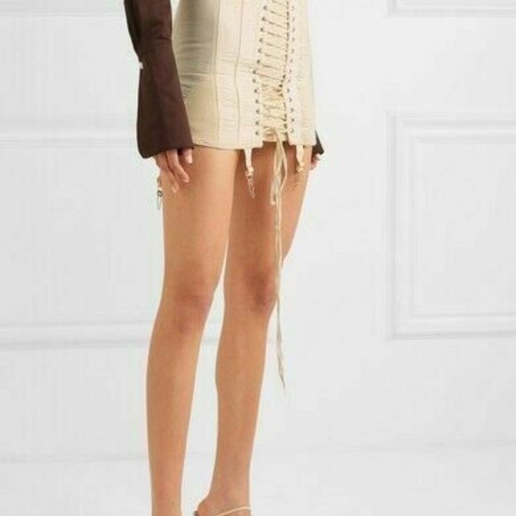 ORSEUND IRIS GAMINE SKIRT OFF WHITE - Picture 4 of 5